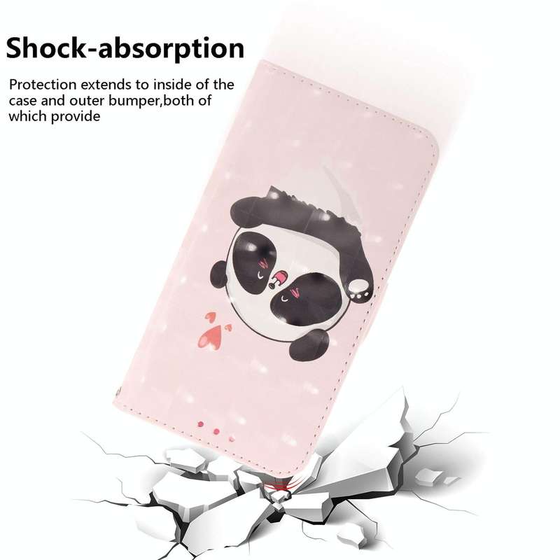 For Huawei nova 8i / Honor 50 3D Colored Horizontal Flip Leather Phone Case(Heart Panda)