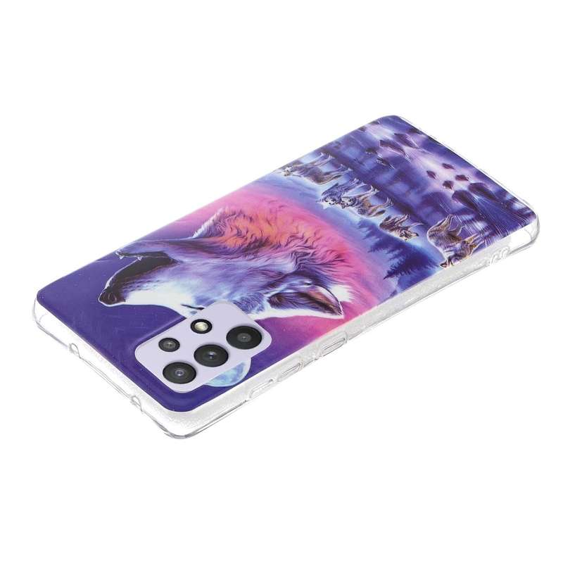 For Samsung Galaxy A32 5G Luminous TPU Mobile Phone Protective Case(Seven Wolves)