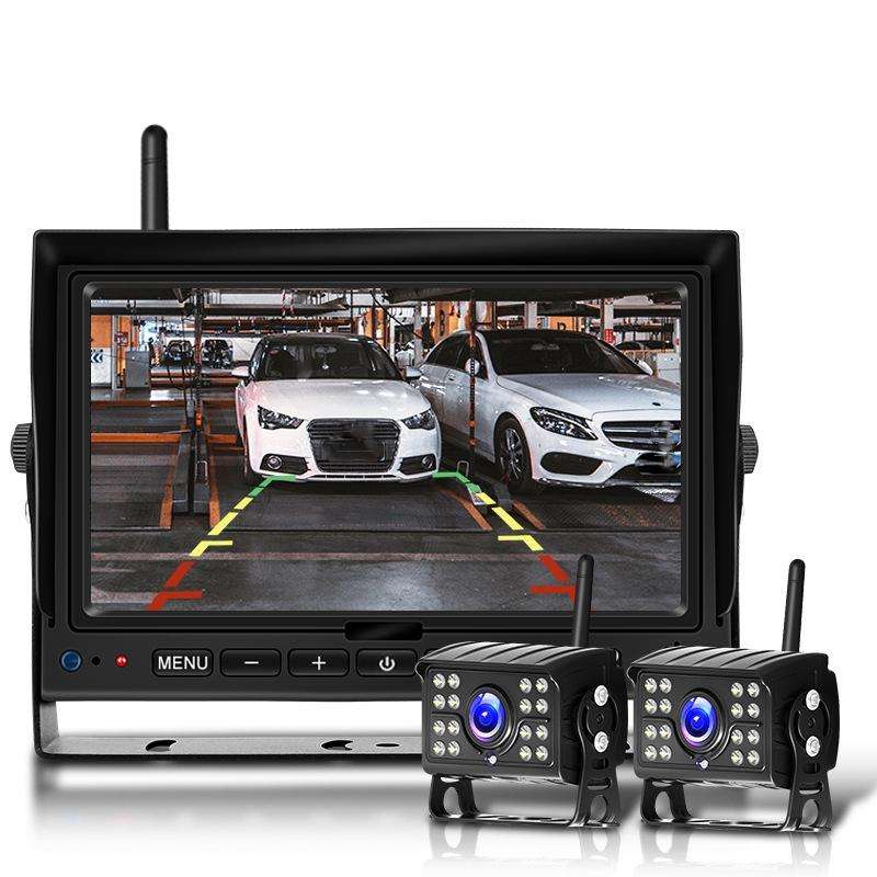 7 Inch Digital Wireless Reversing Image 1080P Video System Truck Monitoring Driving Recorder 2 Di...