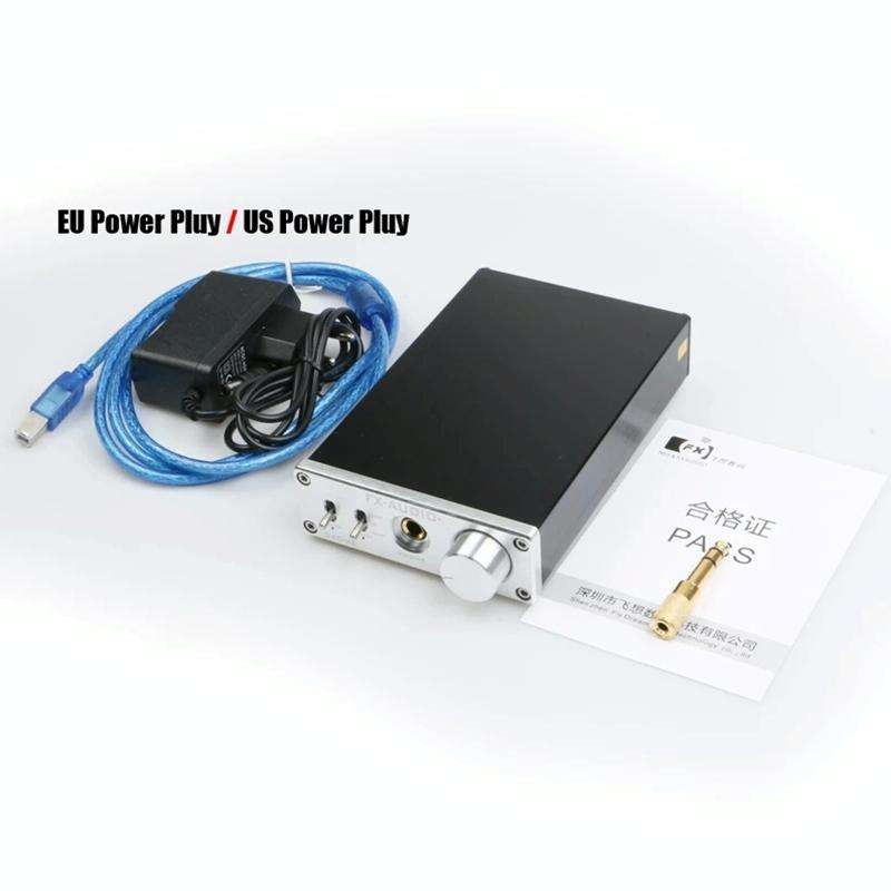 FX-AUDIO DAC-X6 Fever HiFi Fiber Coaxial USB Amp Digital Audio DAC Decoder 24BIT/192(Silver)
