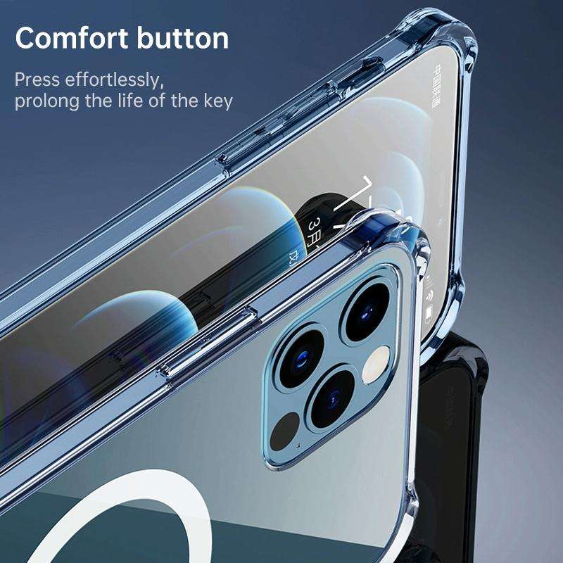 For Huawei P40 Pro Magsafe Case Clear Four-corner Airbag Shockproof PC + TPU Case with Magnetic(T...