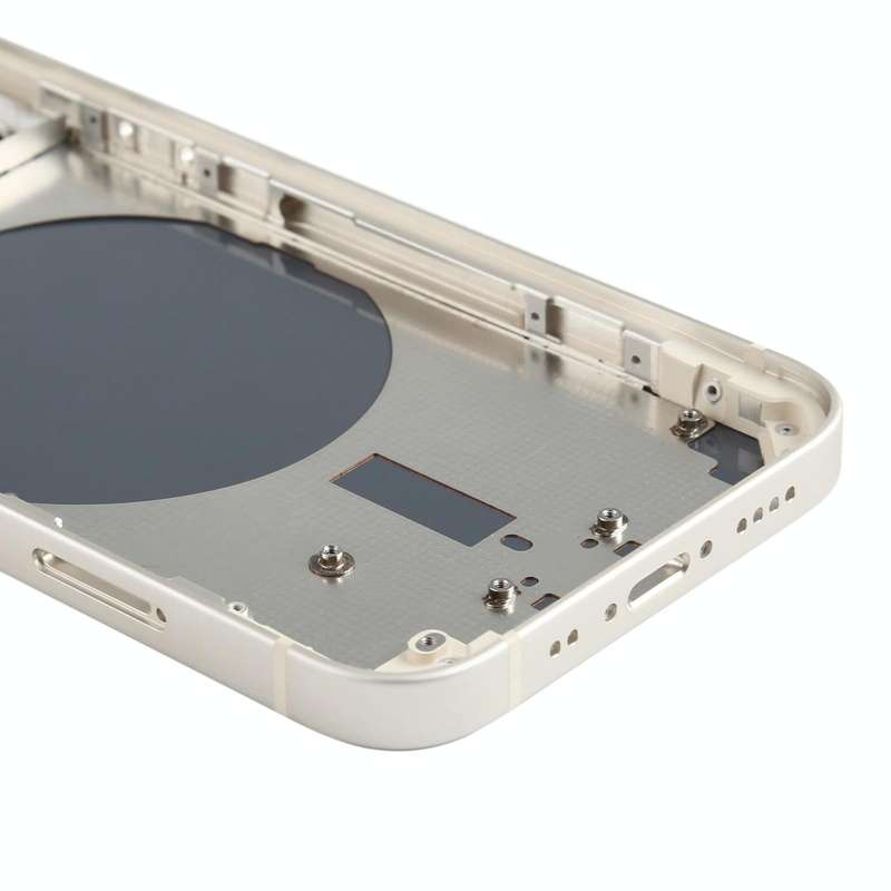 Back Housing Cover with SIM Card Tray & Side  Keys & Camera Lens for iPhone 12 mini(White)