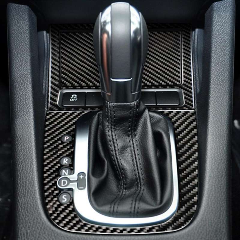 Carbon Fiber Car Ashtray Frame Decorative Sticker for Volkswagen Golf 6 2008-2012