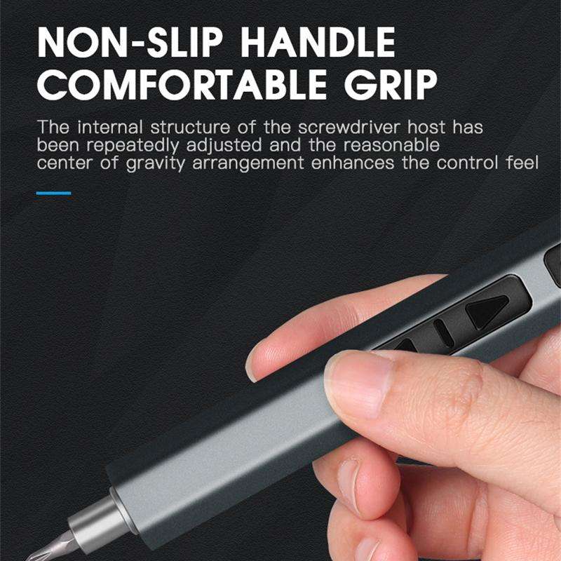 36 In 1 Rechargeable Mini Electric Screwdriver Set With 3LED Lighting(Gray)