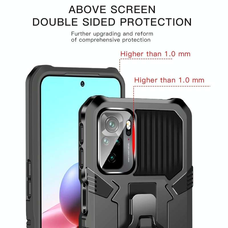 For OPPO A74 4G Armor Warrior Shockproof PC + TPU Protective Case(Gray)