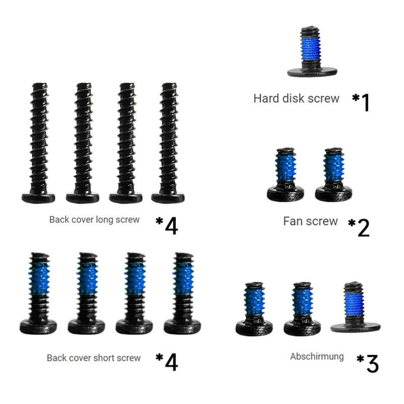 14 in 1 Steam Deck Abschirmung + Back Cover + Fan + Hard Disk Screw Set