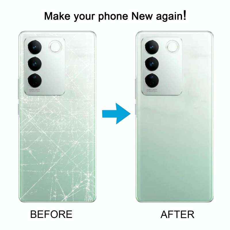 For vivo V27 / V27 Pro Original Battery Back Cover with Camera Lens Cover(Green)