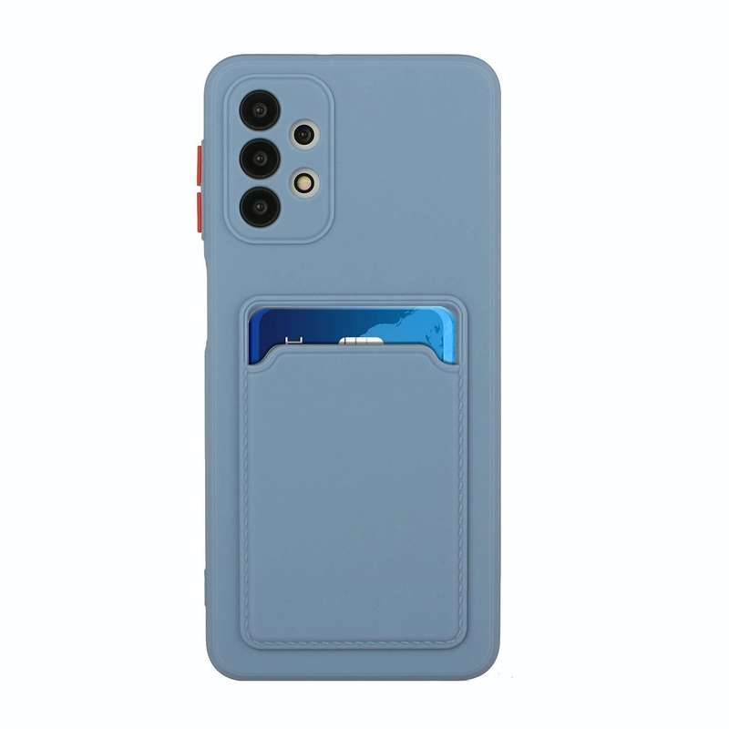 For Samsung Galaxy A52 5G / 4G Card Slot Design Shockproof TPU Protective Case(Gray)