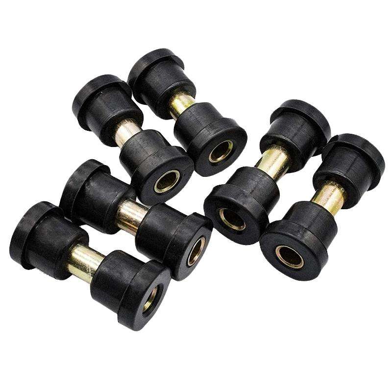 Golf Cart Front And Rear Steel Plate Rubber Sleeve Iron Sleeve Kit Leaf Spring Bushings, Specific...