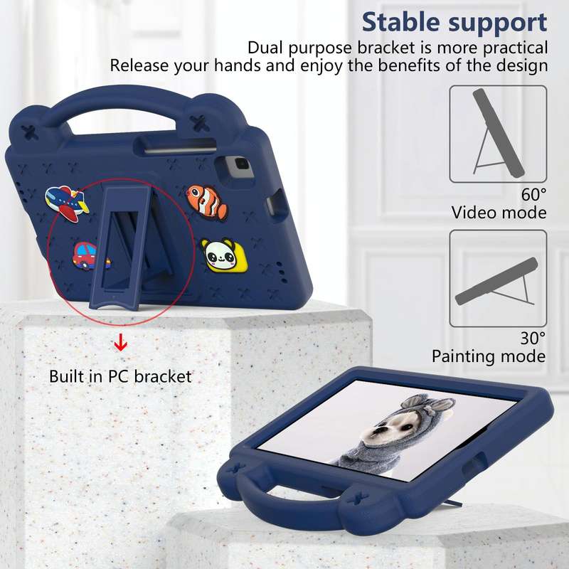 For Samsung Galaxy Tab A 8.0 2019 T290 / T295 Handle Kickstand Children EVA Shockproof Tablet Cas...