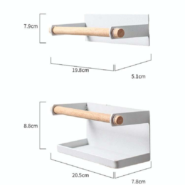 Umbrella Storage Rack Magnetic Iron Suction Wall Hanging Umbrella Stand(White)