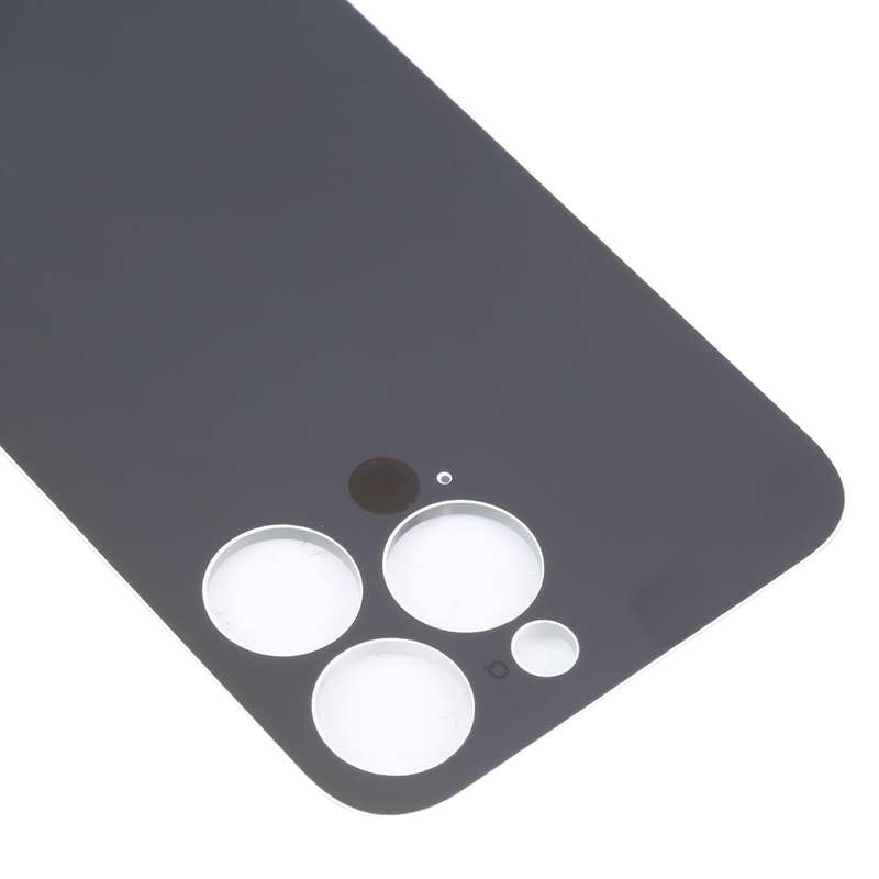 Easy Replacement Big Camera Hole Glass Back Battery Cover for iPhone 14 Pro(Silver)