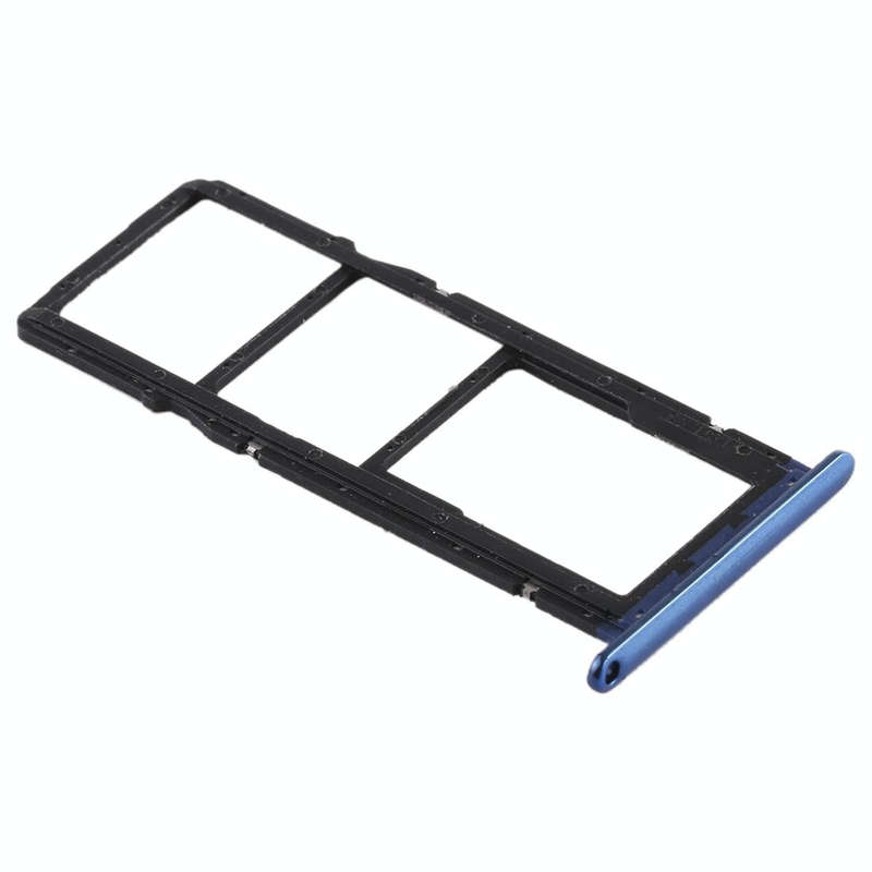 SIM Card Tray + SIM Card Tray + Micro SD Card for Huawei Honor 7A (Blue)