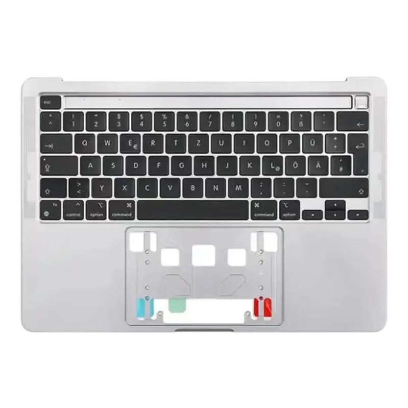 For Macbook Pro 13 inch 2021 A2338 C-side Cover + UK Edition Key Board (Silver)