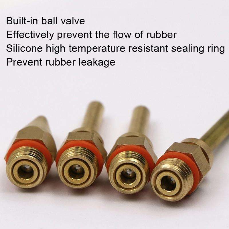 Hot Melt Glue Tool Copper Nozzle Fine Hole Dispensing Head, Size: 2.0x70mm