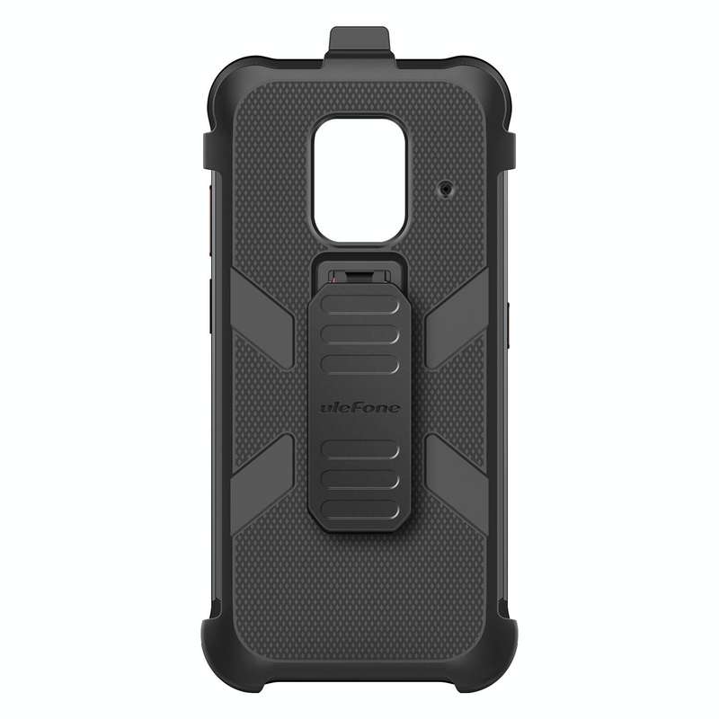 For Ulefone Power Armor 14 Pro Ulefone Back Clip Phone Case with Carabiner(Black)