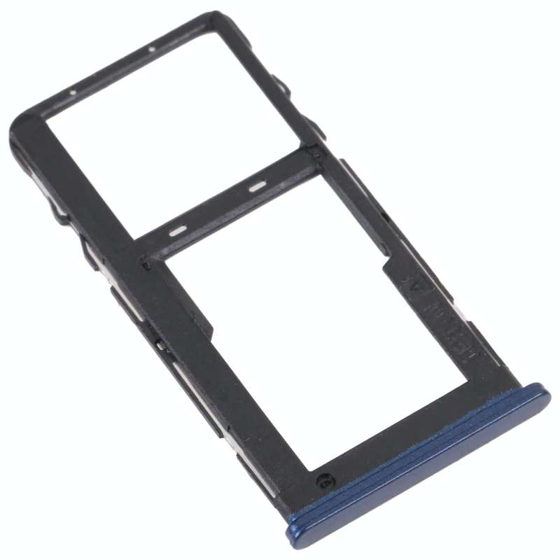 For TCL 20 R 5G Original SIM Card Tray + Micro SD Card Tray(Blue)