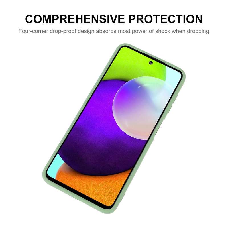 For Samsung Galaxy A52 5G ENKAY Liquid Silicone Soft Shockproof Phone Case(Dark Blue)