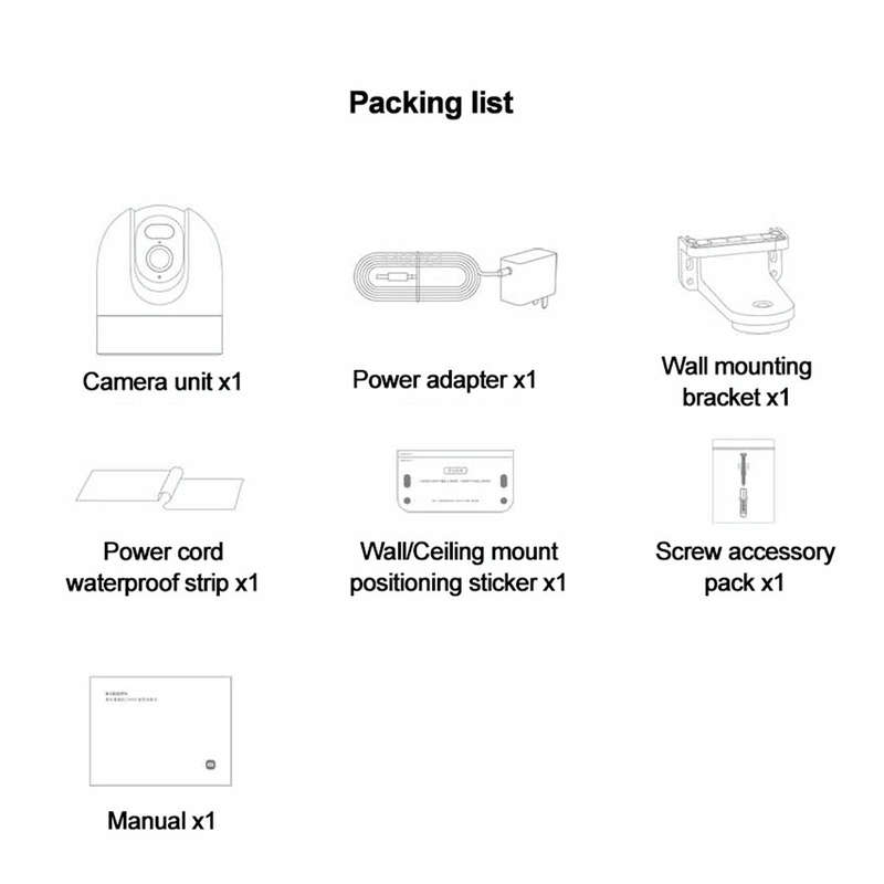 Original Xiaomi CW400 Outdoor Camera 2.5K Ultra HD Smart Full Color Night Vision IP66 Waterproof,...