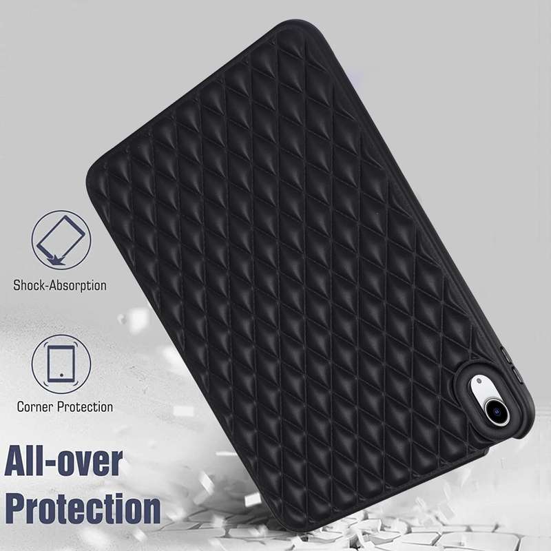 For iPad Air 3 10.5 Rhombic TPU Tablet Case(Black)