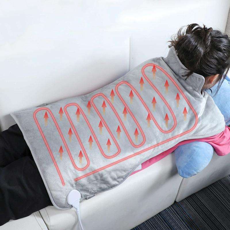 Heated Shoulder Guards Neck Guards Electric Heated Shawls Electric Blankets EU Plug(Dark Gray)