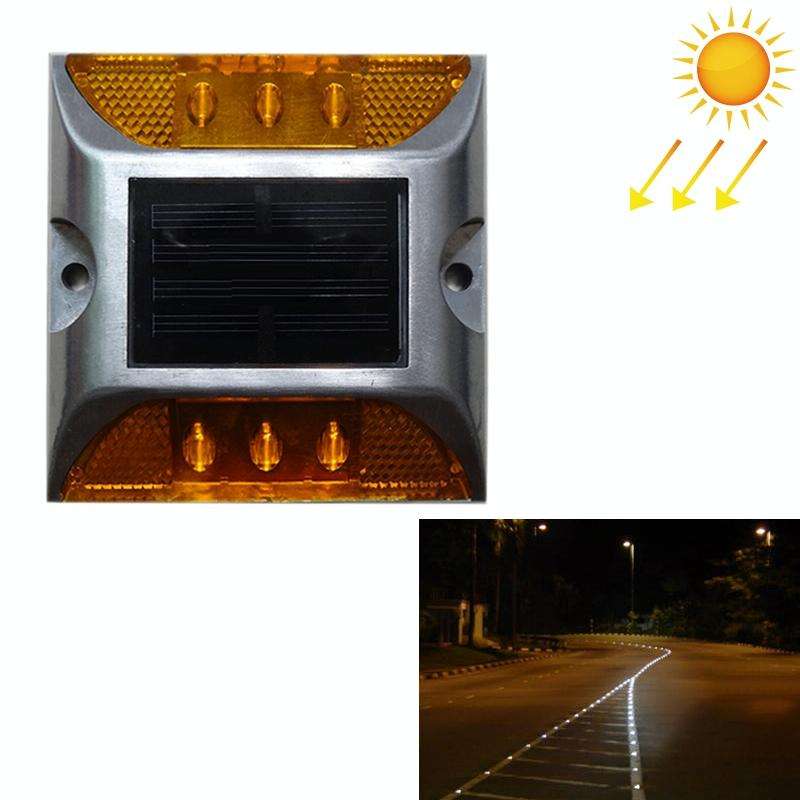 Solar Square Road Stud Light Car Guidance Light Road Deceleration Light, Constantly Bright Versio...