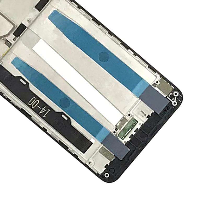 LCD Screen and Digitizer Full Assembly with Frame for Lenovo K6 Power (Black)