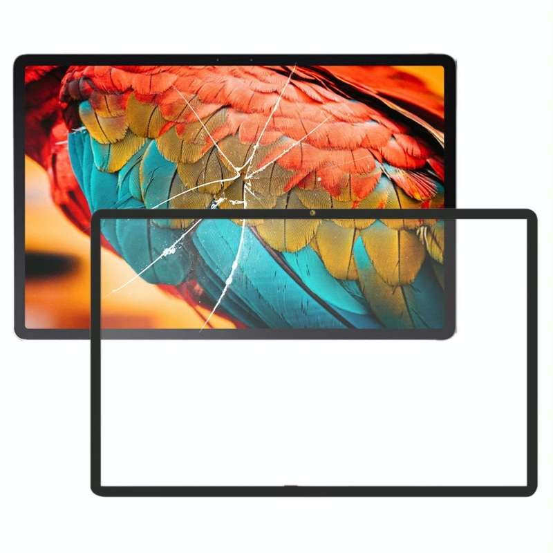 Front Screen Outer Glass Lens for Lenovo Tab P11 TB-J606F TB-J606N TB-J606L TB-J606 (Black)