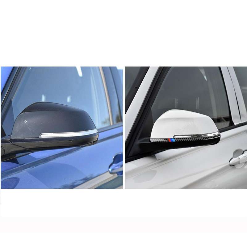 Three Color A Carbon Fiber Car Rearview Mirror Bumper Strip Decorative Sticker for BMW F30 2013-2...