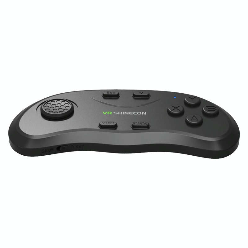 VR Shinecon 3D Movie Games Virtual Reality Glasses Bluetooth Remote Controller Gamepad(Black)