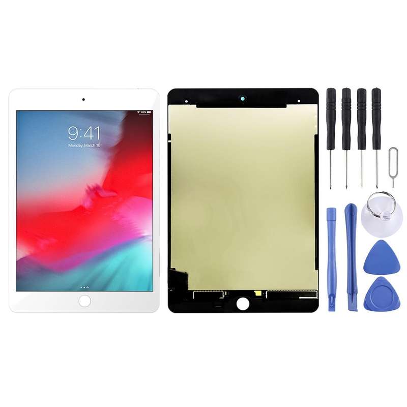 OEM LCD Screen for iPad Mini (2019) 7.9 inch A2124 A2126 A2133 with Digitizer Full Assembly (White)