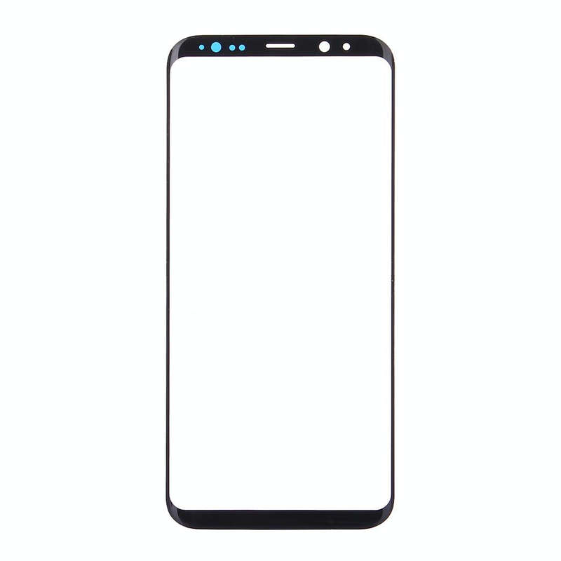 For Galaxy S9+ Front Screen Outer Glass Lens(Black)