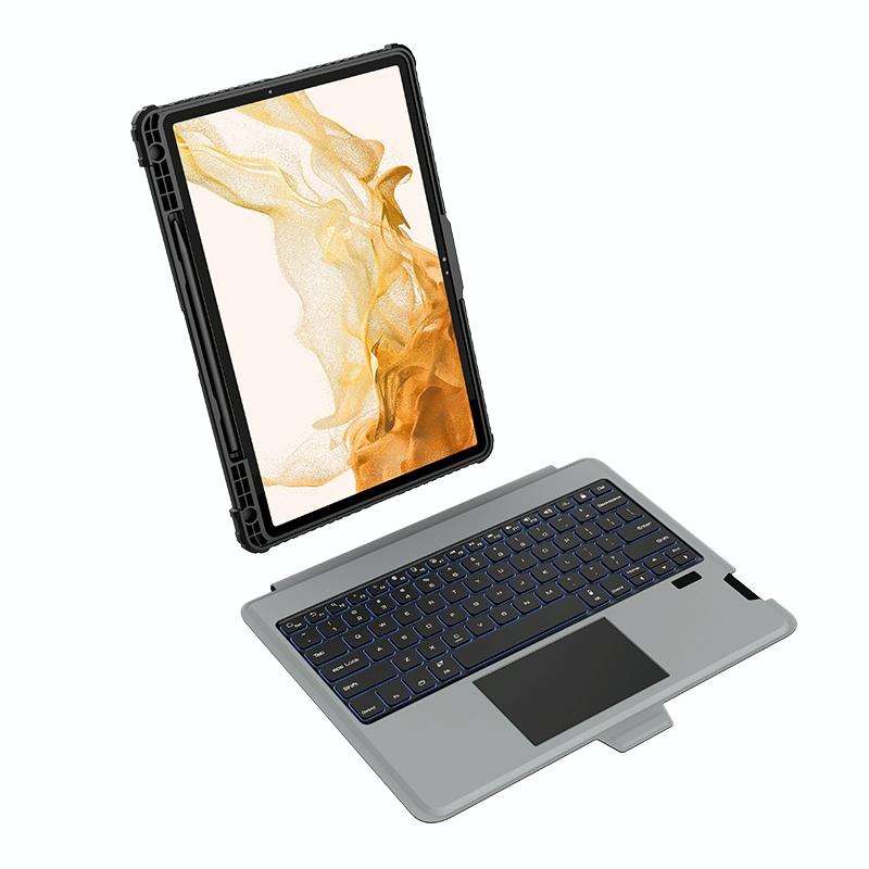 For Samsung Galaxy Tab S8+/S8+ 5G/S7+/S7 FE Nillkin Bumper Combo Keyboard Case with Backlight