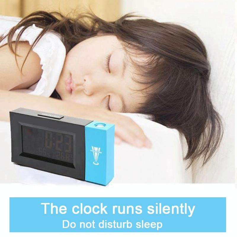 8290 Electronic Colour Screen Weather Clock Weather Forecast Projection Clock Rotatable Digital C...
