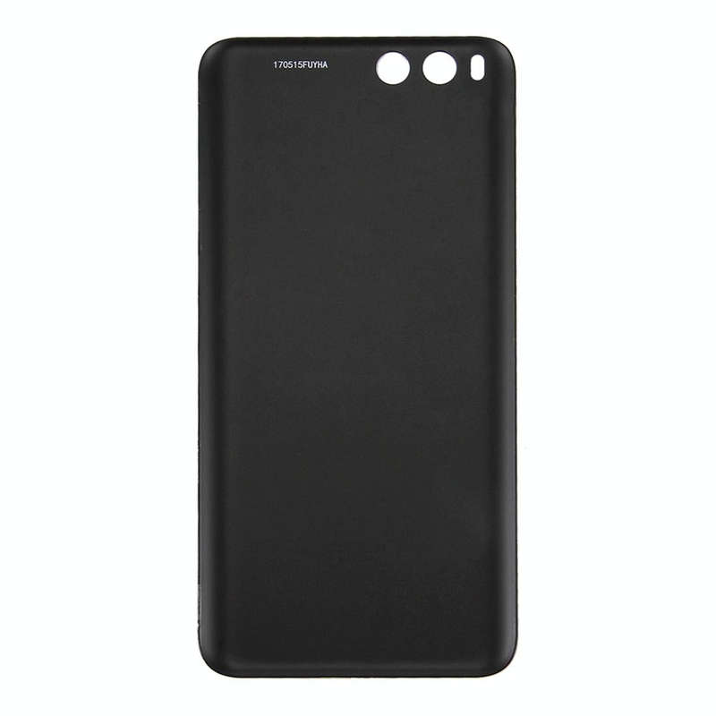 For Xiaomi Mi 6 Glass Battery Back Cover(Black)