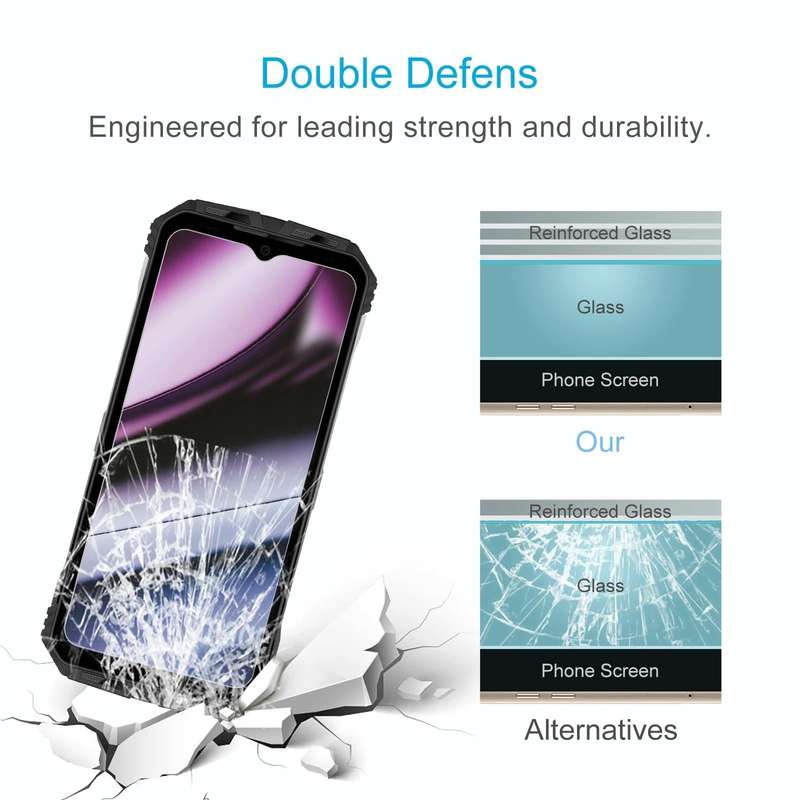 For DOOGEE S110 50pcs 0.26mm 9H 2.5D Tempered Glass Film