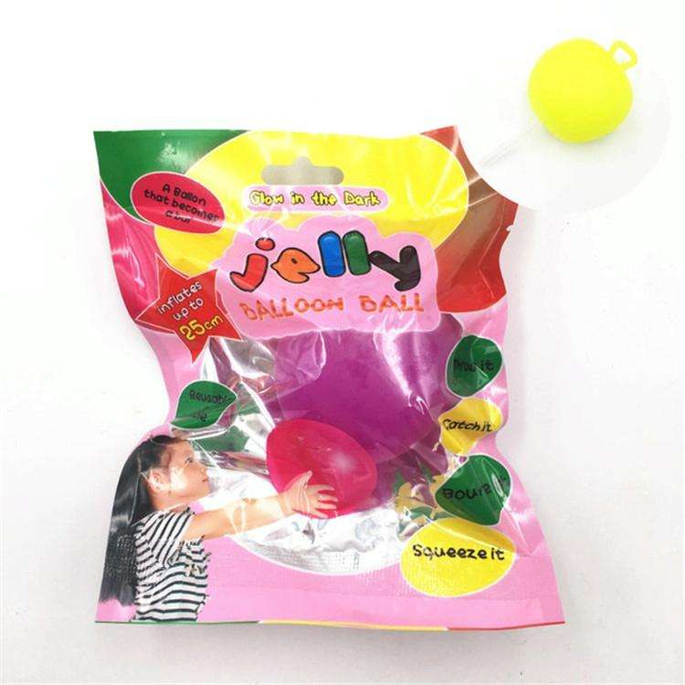 Bubble Ball TPR Blowing Balloon Racket Ball Toy, Size:Large(Random Color)