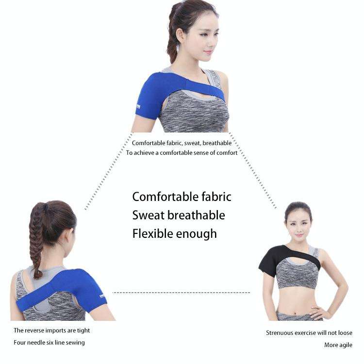 Elastic Sports Single Shoulder Support Guard, Size: 23 x 47cm(Blue)