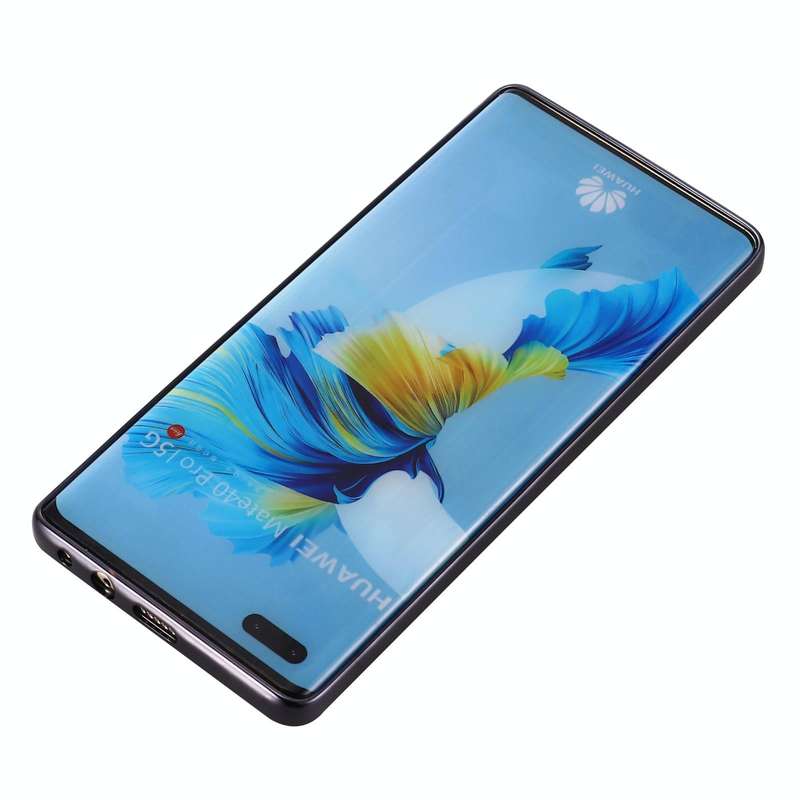 For Huawei Mate 40 Pro GEBEI Shockproof Plating PC Protective Case(Black)