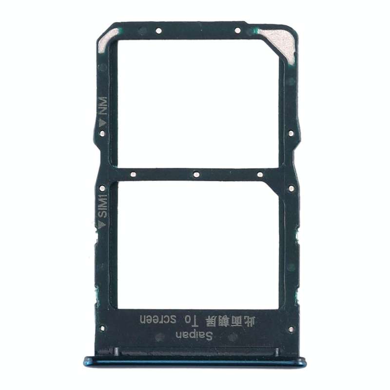 SIM Card Tray + NM Card Tray for Huawei Nova 5z / Nova 5i Pro (Green)