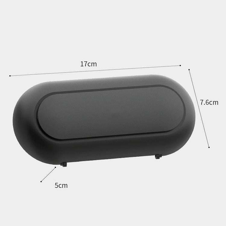 Car Glasses Case Multi-Function Automobile Inner Visor Storage Card(Black)