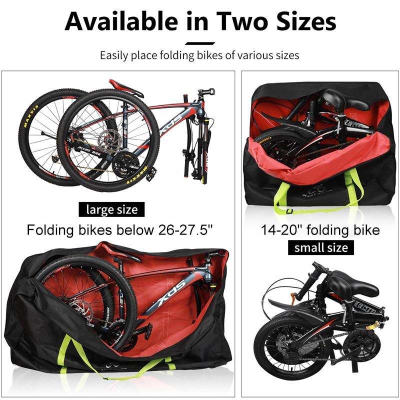 WEST BIKING Folding Bicycle Bag Bicycle Storage Bag Large Green