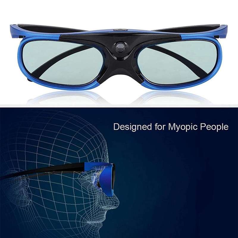 Active Shutter Rechargeable 3D Glasses Support 96HZ/120HZ/144HZ For XGIMI Z4X Z5 H1 JmGo G1 G3 X1...