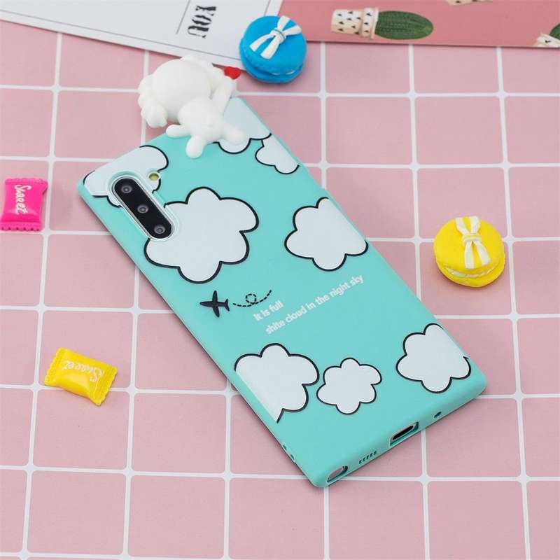 For Galaxy Note 10 Shockproof Cartoon TPU Protective Case(Clouds)