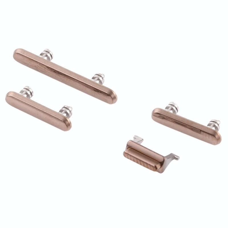 Side Keys (Power Button + Volume Button + Mute Button) for iPhone XS / XS Max(Gold)