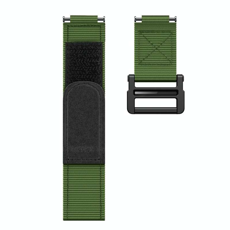 For Garmin Forerunner 735XT Hook And Loop Fastener Nylon Watch Band(Army Green)