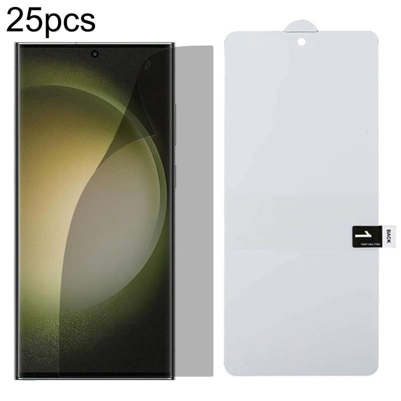 For Samsung Galaxy S23 Ultra 5G 25pcs Full Cover Anti-spy Screen Protector Explosion-proof Hydrog...