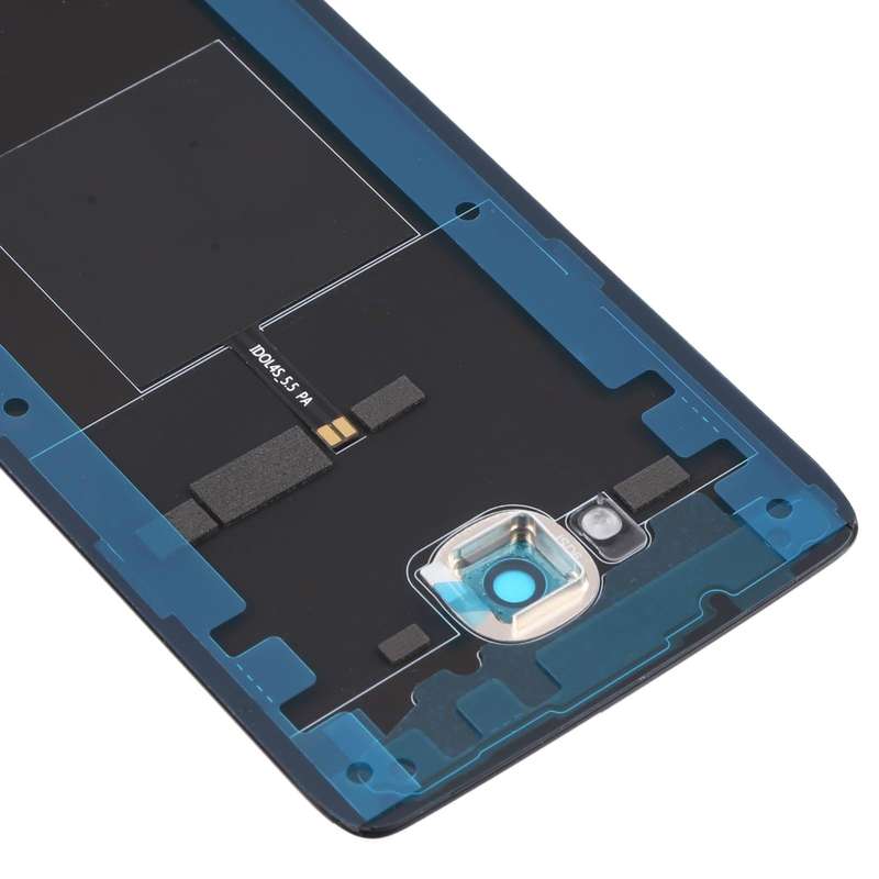 For Alcatel One Touch Idol 4s OT6070 6070K 6070Y 6070 Glass Battery Back Cover  (Black)