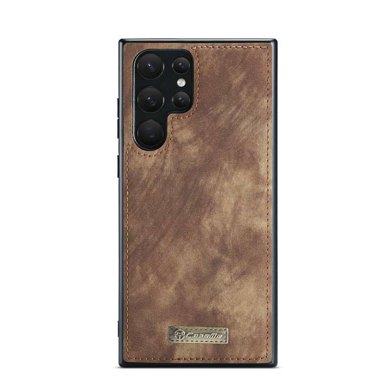 For Samsung Galaxy S22 Ultra 5G CaseMe-008 Detachable Multifunctional Horizontal Flip Leather Cas...