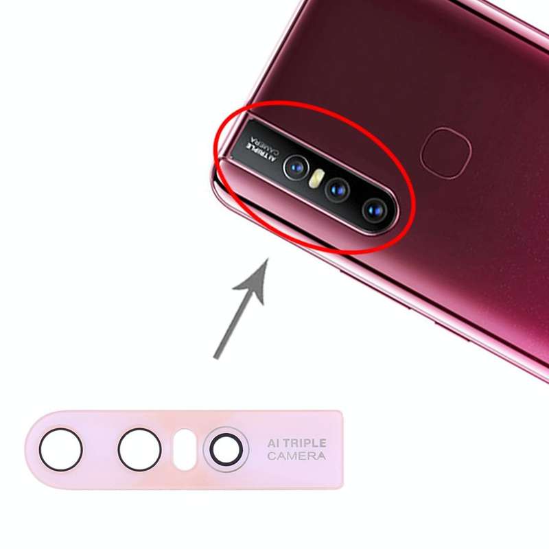 For Vivo S1 / V15 10pcs Back Camera Lens (Pink)
